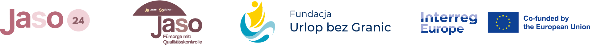 Партнери Senior Auxilium: Jaso 24, Jaso, Fundacja Urlop bez Granic та Interreg Europe